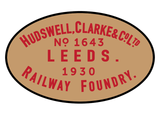 Hudswell, Clarke works plates