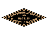 North British works plates (simplified style)