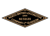 North British works plates (simplified style)