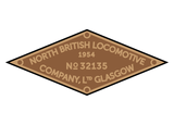 North British works plates (simplified style)