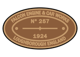 Falcon Engine & Car Works works plates