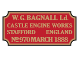 Bagnall works plates (very early style)