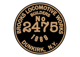 Brooks Locomotive Works works plates