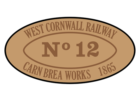 West Cornwall Railway works plates