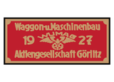 Waggon und Maschinenbau works plates