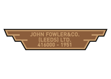 Fowler works plates (later)