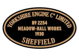 Yorkshire Engine Co works plates