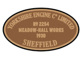 Yorkshire Engine Co works plates