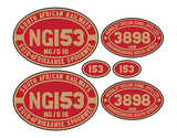 NGG16 Hunslet-Taylor loco set plates