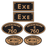 L&B Manning Wardle loco set plates