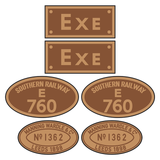 L&B Manning Wardle loco set plates