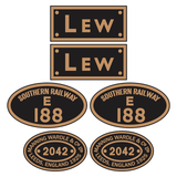 L&B Manning Wardle loco set plates