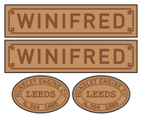 Hunslet 'Port' class loco set plates