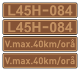 LxD2 / L45H loco set plates