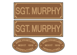 Kerr, Stuart 'Sgt. Murphy' loco set plates