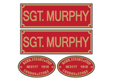 Kerr, Stuart 'Sgt. Murphy' loco set plates
