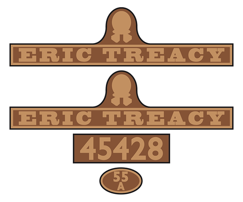 45428 "Eric Treacy" loco set plates