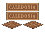 IoMR / MNR 'Caledonia' loco set plates