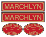 Avonside 'Marchlyn' loco set plates