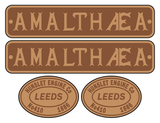 Padarn Railway Hunslet loco set plates