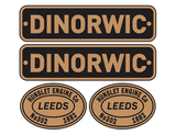 Padarn Railway Hunslet loco set plates