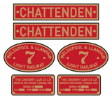 W&L 'Chattenden' loco set plates