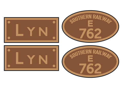 L&B Baldwin 'Lyn' loco set plates