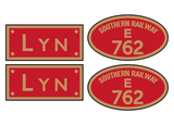 L&B Baldwin 'Lyn' loco set plates