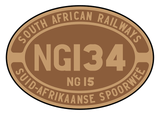 South African Railways number plates