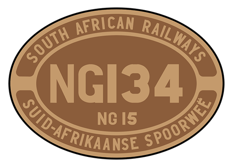 South African Railways number plates