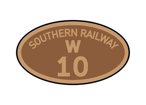 Southern Railway (shed prefix) number plates