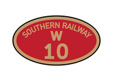 Southern Railway (shed prefix) number plates