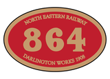 North Eastern Railway number plates