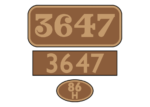 BR Western Region (ex-GWR) number plates