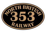 North British Railway number plates