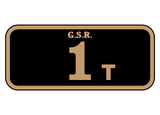 Great Southern Railway (Ireland) suffix number plates