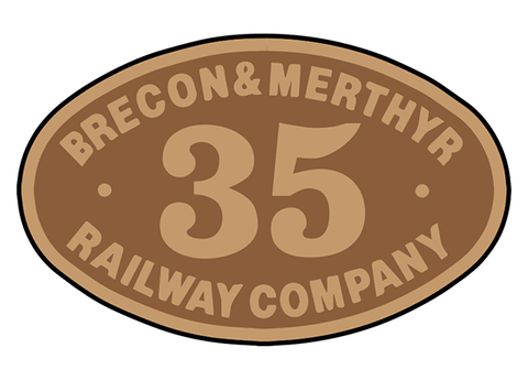 Brecon & Merthyr Railway number plates