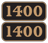 Great Western Railway number plates (Dapol)
