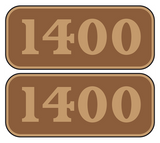 Great Western Railway number plates (Dapol)