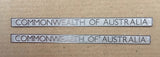 LNER stainless steel A4 nameplates