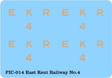 East Kent Railway Number 4 Markings