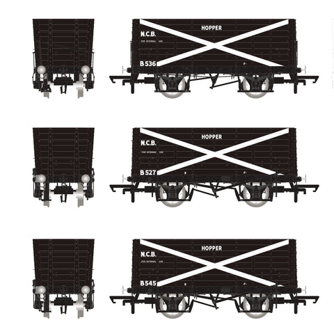 P7 Hopper - NCB Black, with white cross - Triple Pack