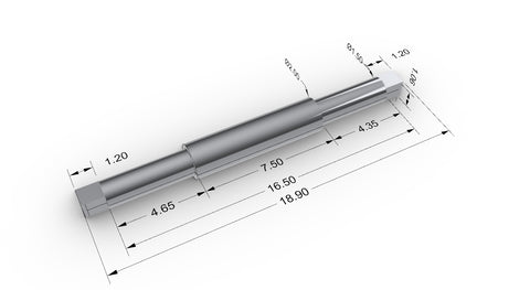 Mosskito Steel Square Ended Axles