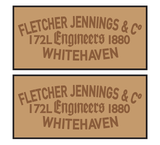 Fletcher Jennings (rectangular style) works plates