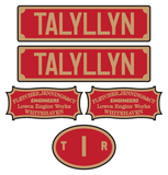 Talyllyn Railway 'Talyllyn' loco set plates