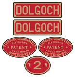 Talyllyn Railway 'Dolgoch' loco set plates