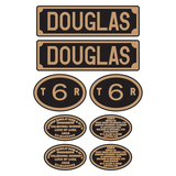 Talyllyn Railway 'Douglas' loco set plates