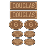 Talyllyn Railway 'Douglas' loco set plates