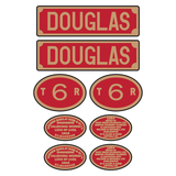 Talyllyn Railway 'Douglas' loco set plates