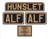 Talyllyn Railway 'Alf' loco set plates